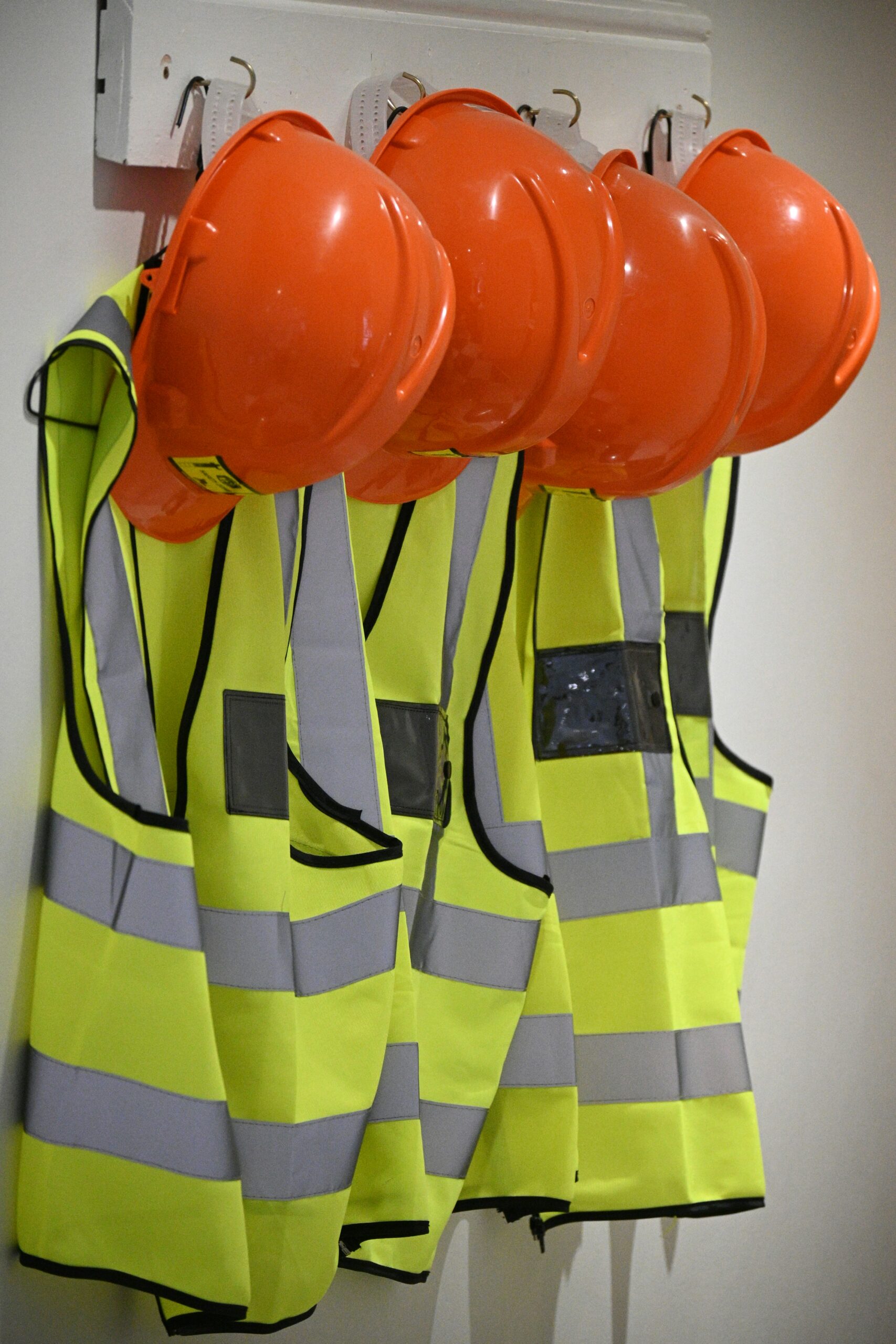 Portrait of a worker in high-visibility safety apparel